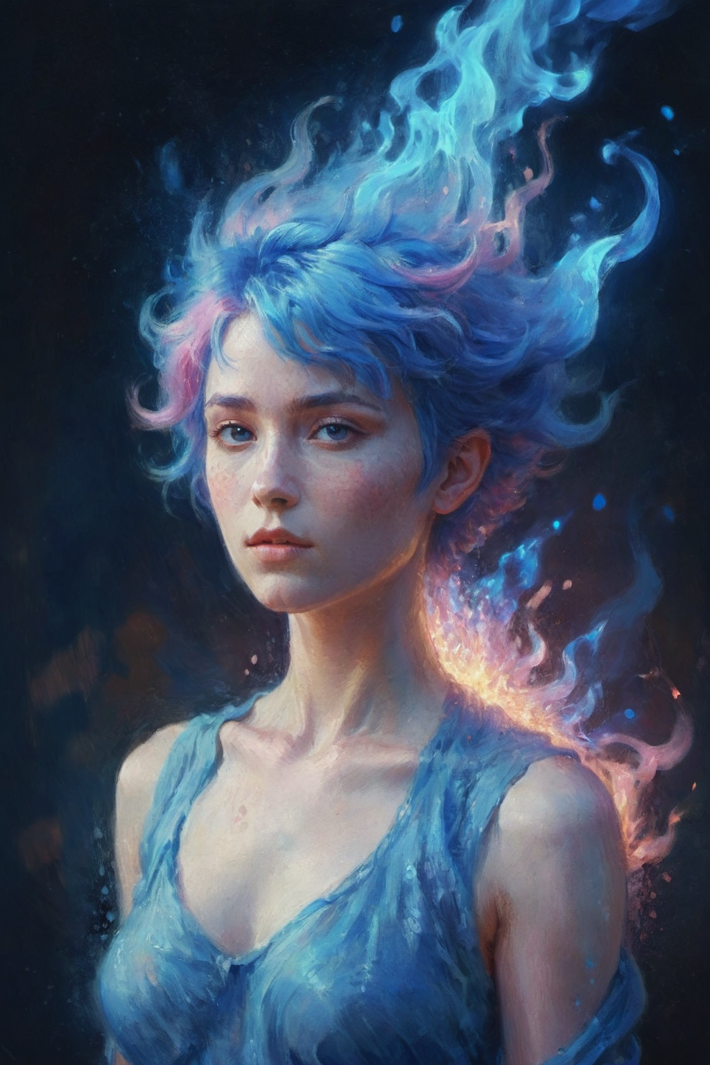 01062-2127104995-A female character with blue flame-like hair,with blue and pink particles flashing around her body,mysterious and aesthetically.png